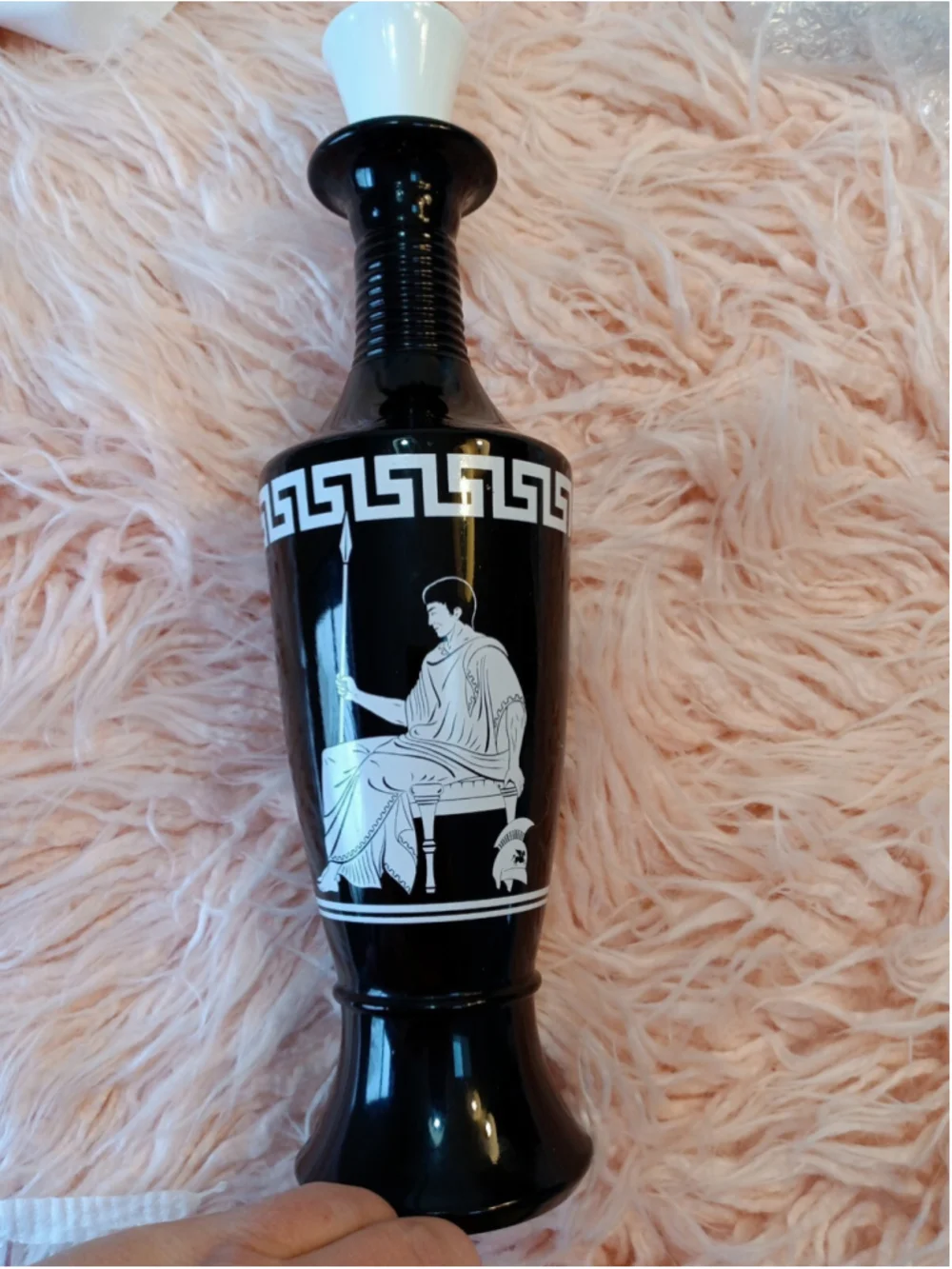 Vintage Empty - Roman Collectible Jim Beam Decanter 1958 decorative black white